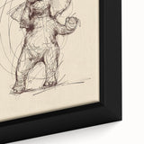 Bohemian Wall Art | Playful Elephant Sketch | Minimalist Animal Art Print