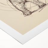 Bohemian Wall Art | Playful Elephant Sketch | Minimalist Animal Art Print