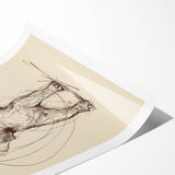 Bohemian Wall Art | Playful Elephant Sketch | Minimalist Animal Art Print