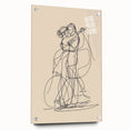 Bohemian Wall Art | Romantic Couple Line Drawing | Minimalist Love Art