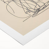 Bohemian Wall Art | Romantic Couple Line Drawing | Minimalist Love Art