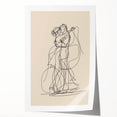 Bohemian Wall Art | Romantic Couple Line Drawing | Minimalist Love Art