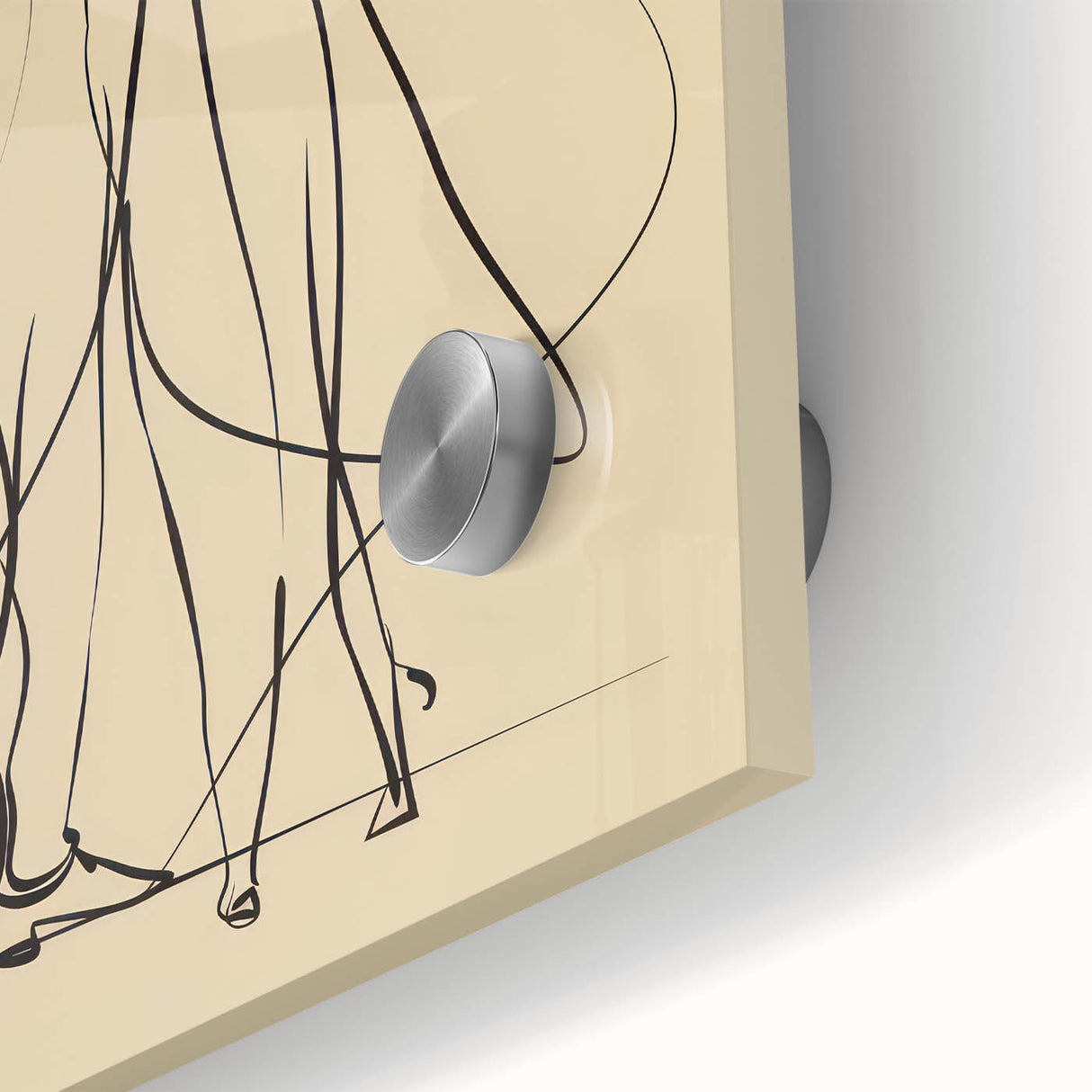 Bohemian Wall Art | Elegant Couple Embrace Line Drawing | Minimalist Art