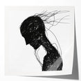 Bohemian Wall Art | Dark Abstract Boho Decor Canvas | Eclectic Art Print
