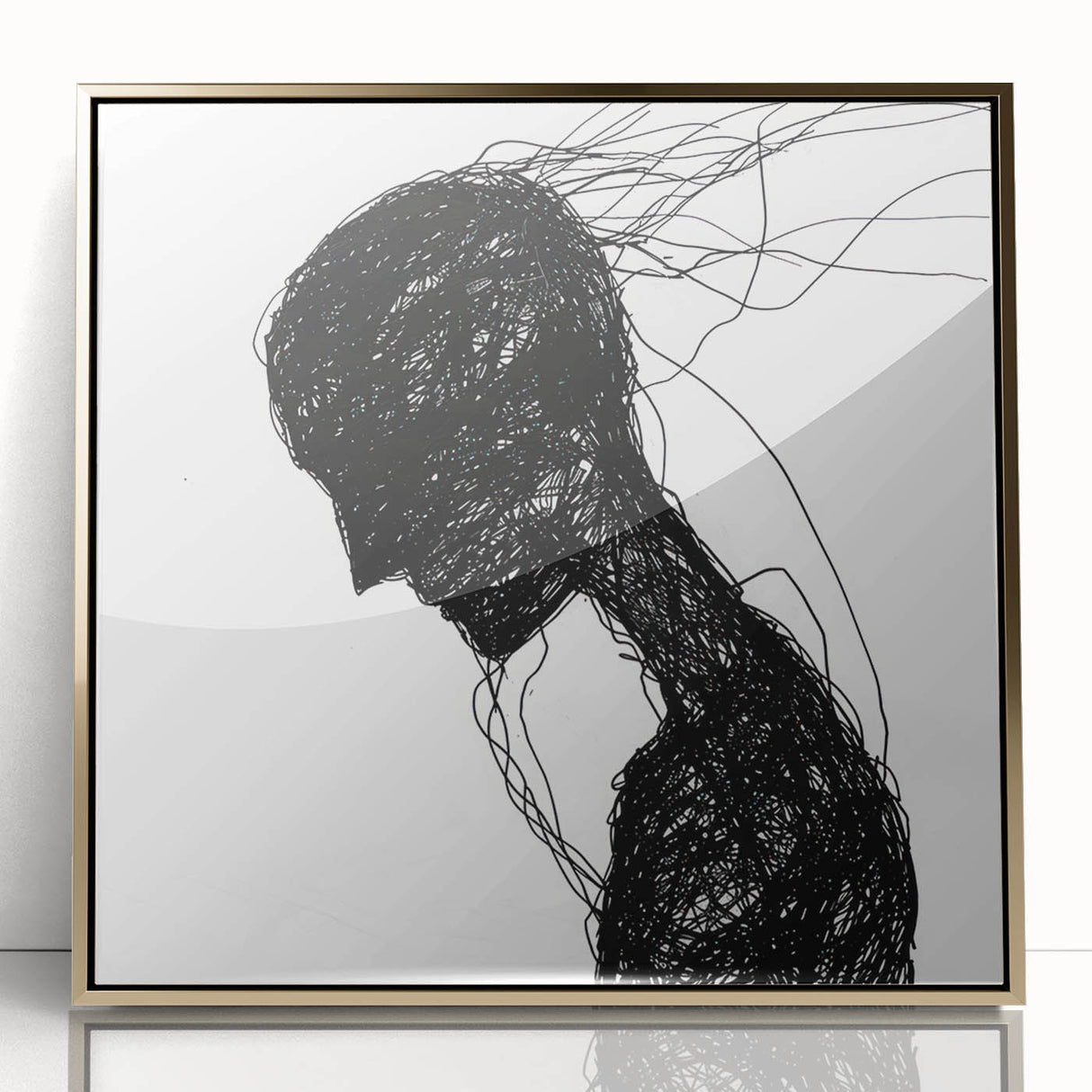 Bohemian Wall Art | Dark Abstract Boho Decor Canvas | Eclectic Art Print