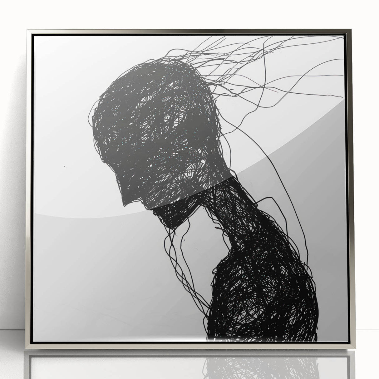 Bohemian Wall Art | Dark Abstract Boho Decor Canvas | Eclectic Art Print