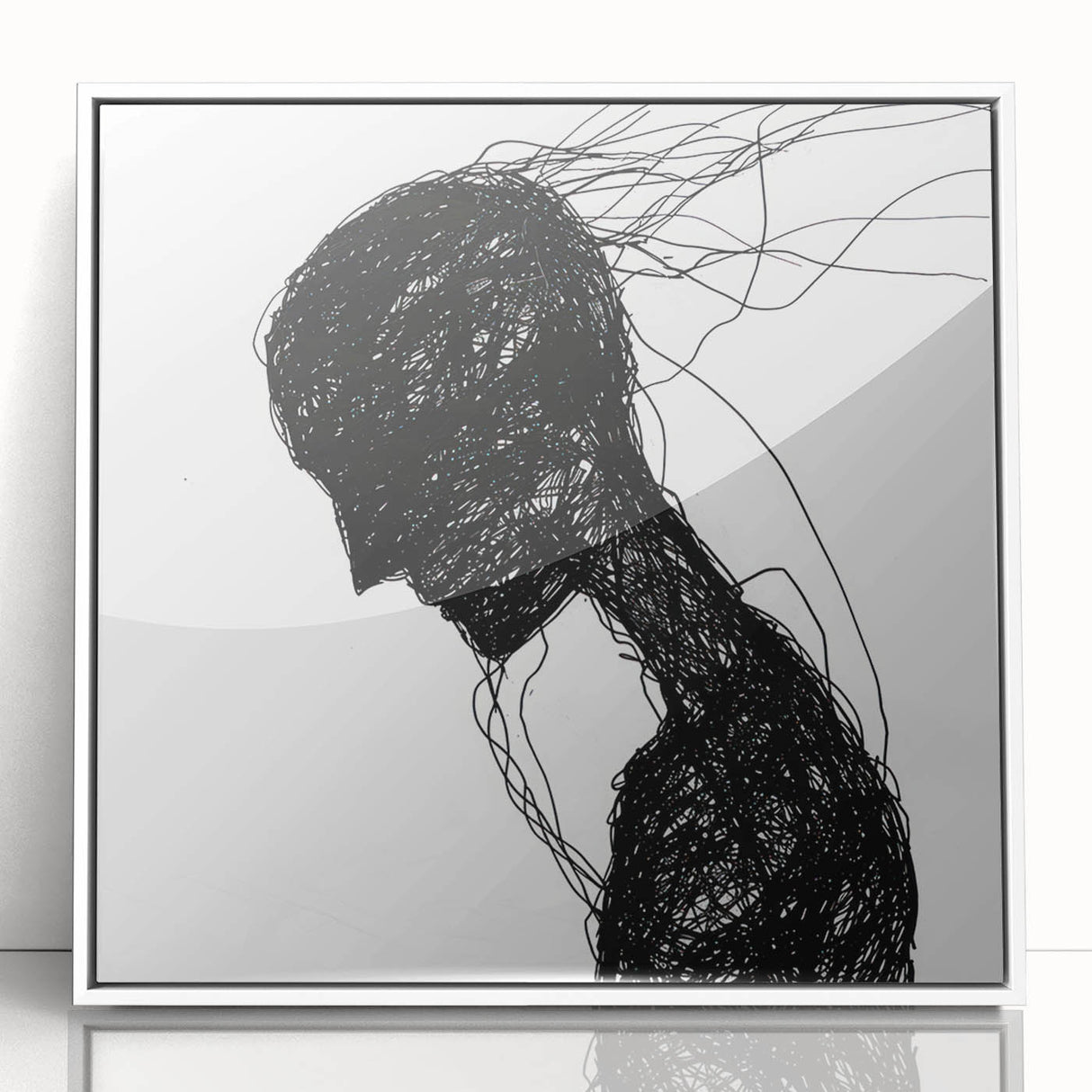 Bohemian Wall Art | Dark Abstract Boho Decor Canvas | Eclectic Art Print