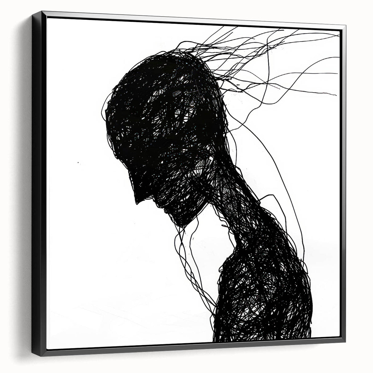 Bohemian Wall Art | Dark Abstract Boho Decor Canvas | Eclectic Art Print