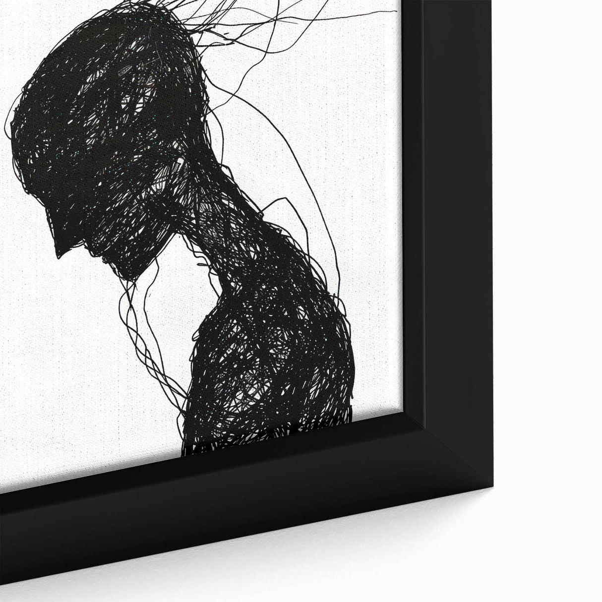 Bohemian Wall Art | Dark Abstract Boho Decor Canvas | Eclectic Art Print