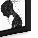 Bohemian Wall Art | Dark Abstract Boho Decor Canvas | Eclectic Art Print