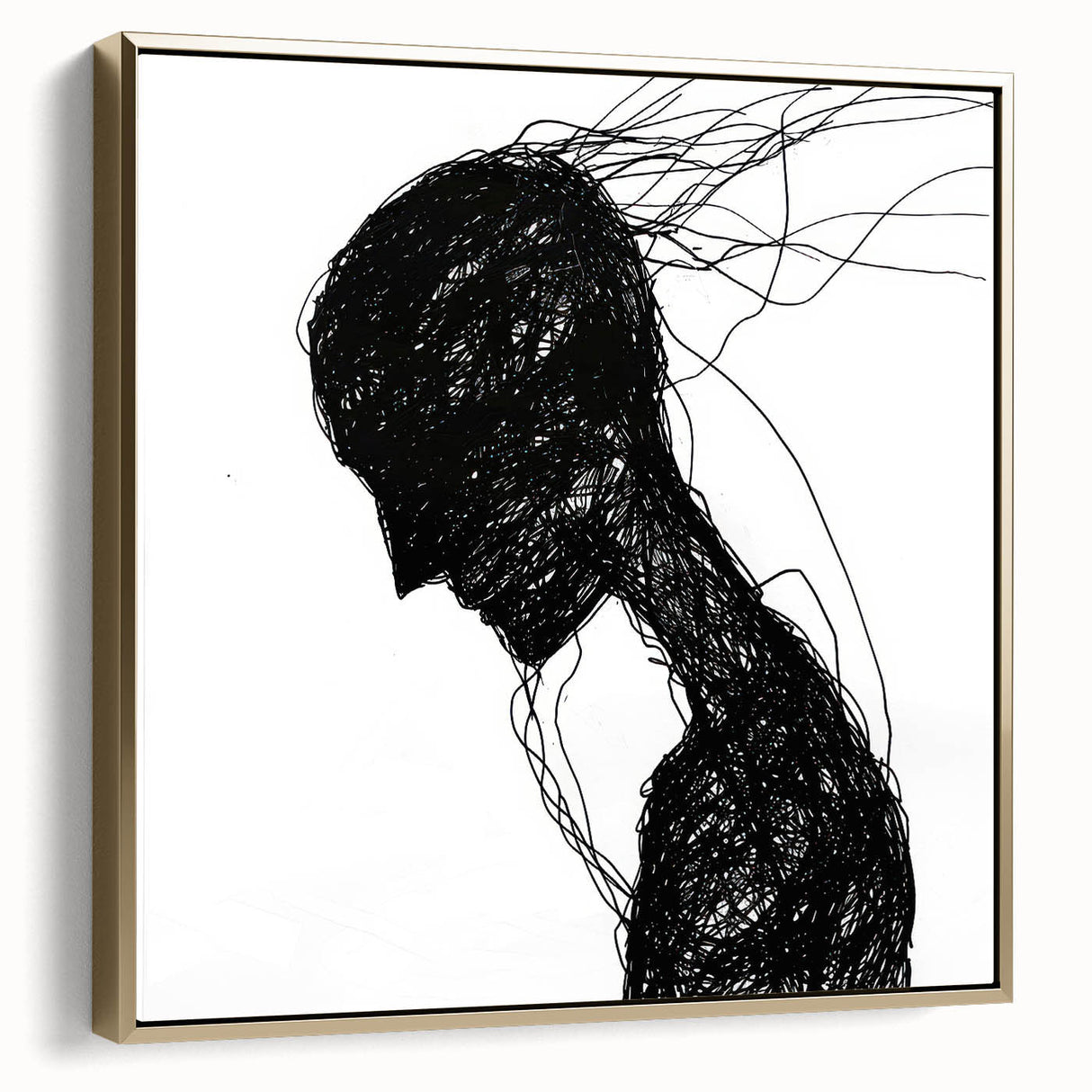 Bohemian Wall Art | Dark Abstract Boho Decor Canvas | Eclectic Art Print