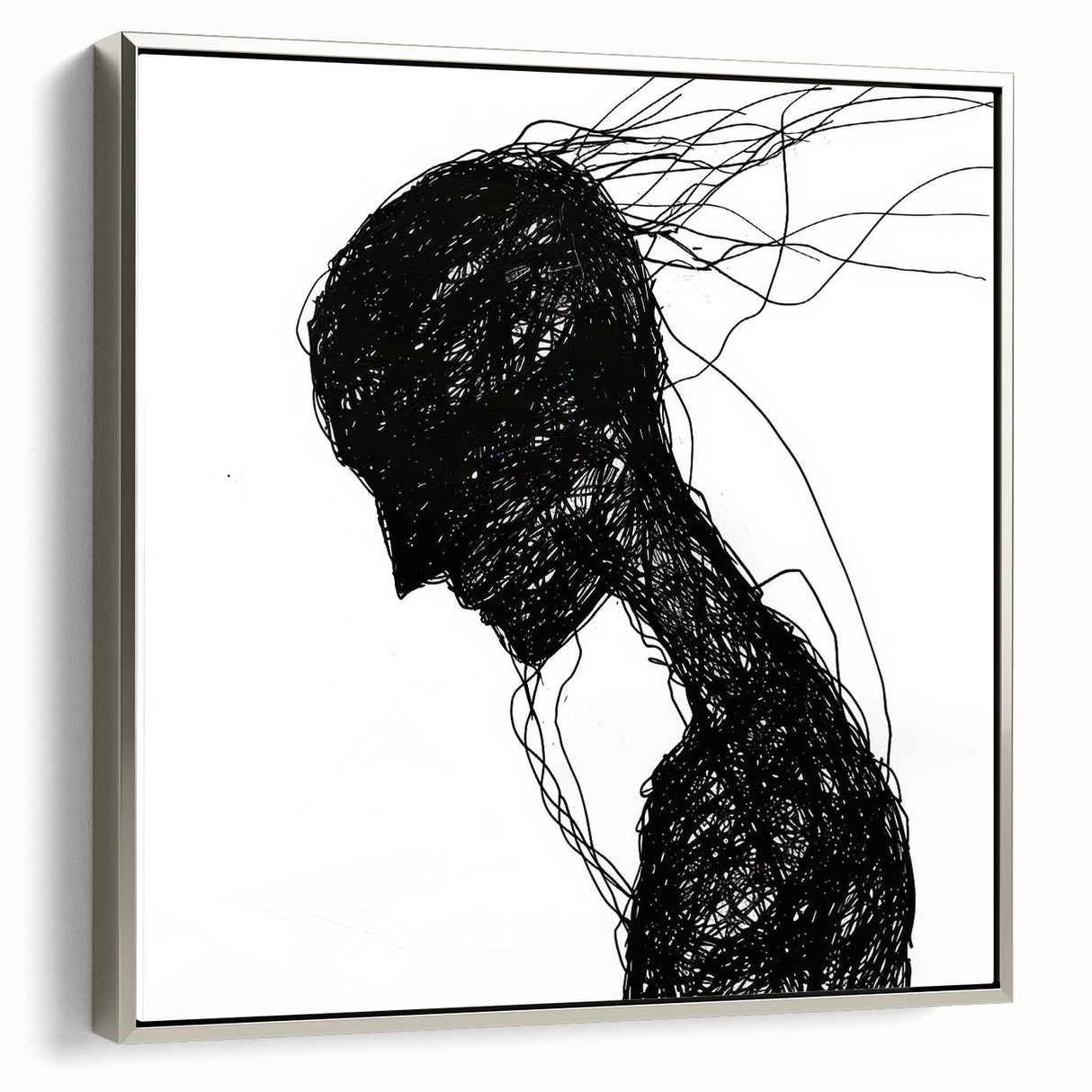 Bohemian Wall Art | Dark Abstract Boho Decor Canvas | Eclectic Art Print