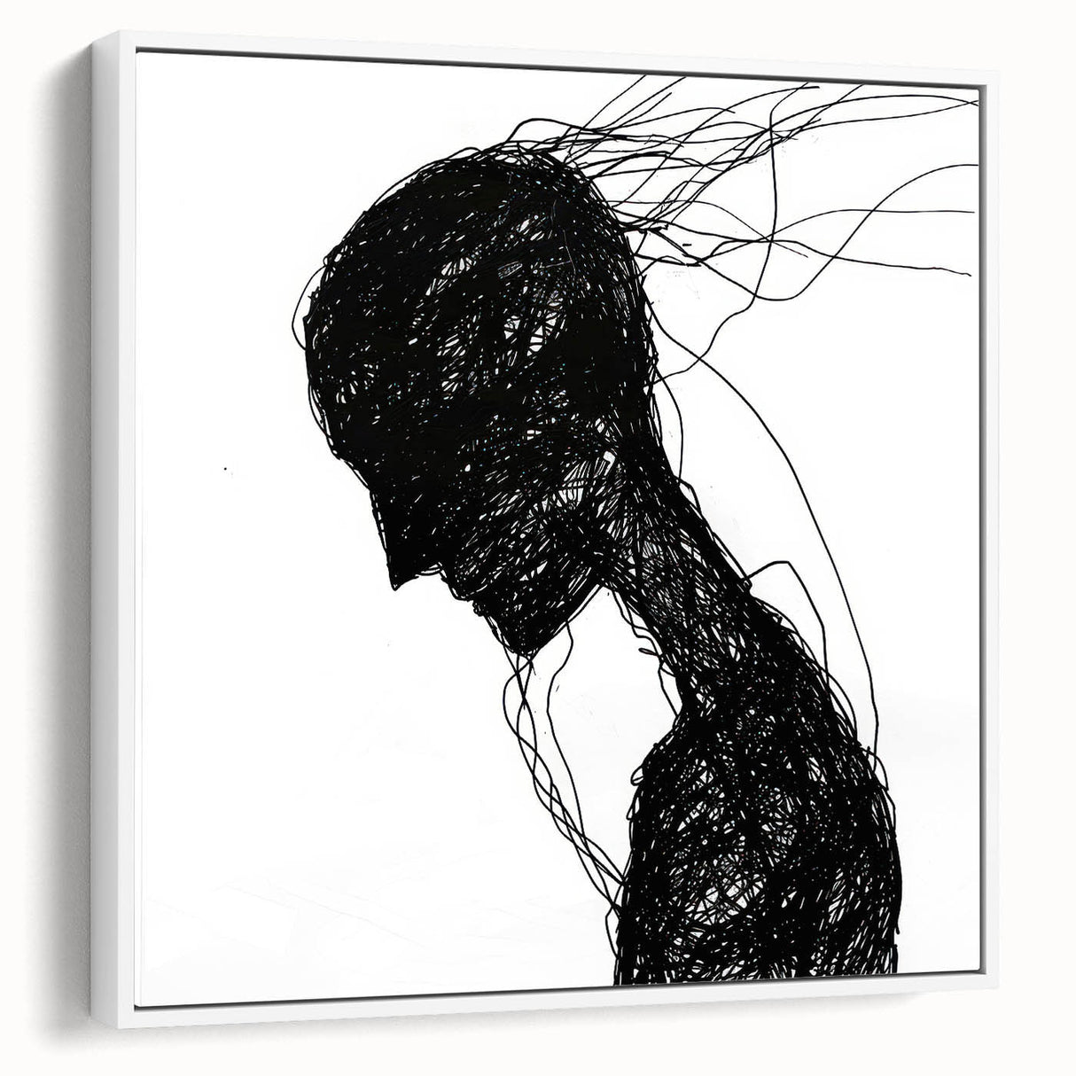 Bohemian Wall Art | Dark Abstract Boho Decor Canvas | Eclectic Art Print