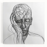 Bohemian Wall Art | Abstract Boho Decor Canvas | Eclectic Art Print