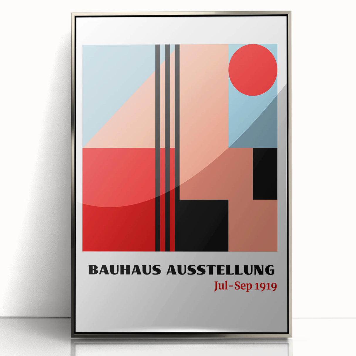 Bohemian Wall Art | Bauhaus Ausstellung Boho Decor Canvas | Eclectic Print