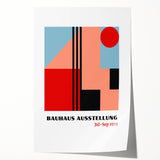 Bohemian Wall Art | Bauhaus Ausstellung Boho Decor Canvas | Eclectic Print