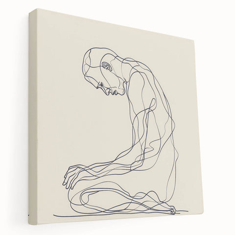 Bohemian Wall Art | Minimalist Boho Decor Canvas | Eclectic Art Print