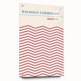 Bohemian Wall Art | Bauhaus Exhibition Berlin 1919 Boho Canvas | Zigzag Print