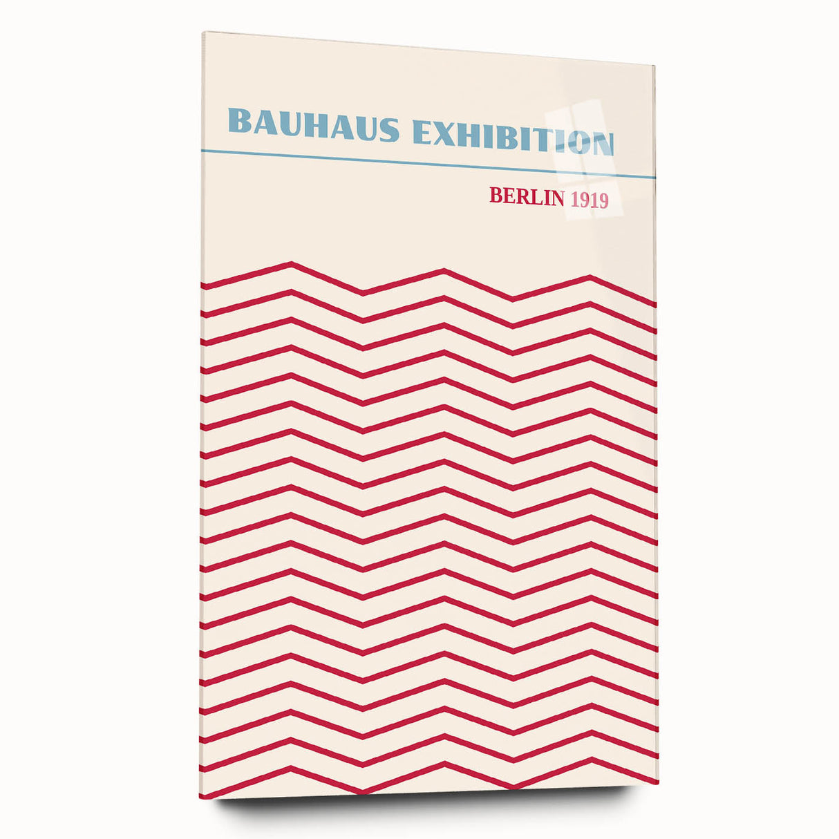 Bohemian Wall Art | Bauhaus Exhibition Berlin 1919 Boho Canvas | Zigzag Print