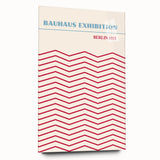 Bohemian Wall Art | Bauhaus Exhibition Berlin 1919 Boho Canvas | Zigzag Print