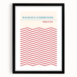 Bohemian Wall Art | Bauhaus Exhibition Berlin 1919 Boho Canvas | Zigzag Print