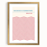 Bohemian Wall Art | Bauhaus Exhibition Berlin 1919 Boho Canvas | Zigzag Print