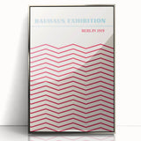 Bohemian Wall Art | Bauhaus Exhibition Berlin 1919 Boho Canvas | Zigzag Print