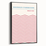 Bohemian Wall Art | Bauhaus Exhibition Berlin 1919 Boho Canvas | Zigzag Print