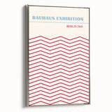 Bohemian Wall Art | Bauhaus Exhibition Berlin 1919 Boho Canvas | Zigzag Print