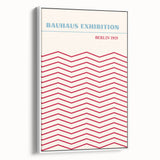 Bohemian Wall Art | Bauhaus Exhibition Berlin 1919 Boho Canvas | Zigzag Print