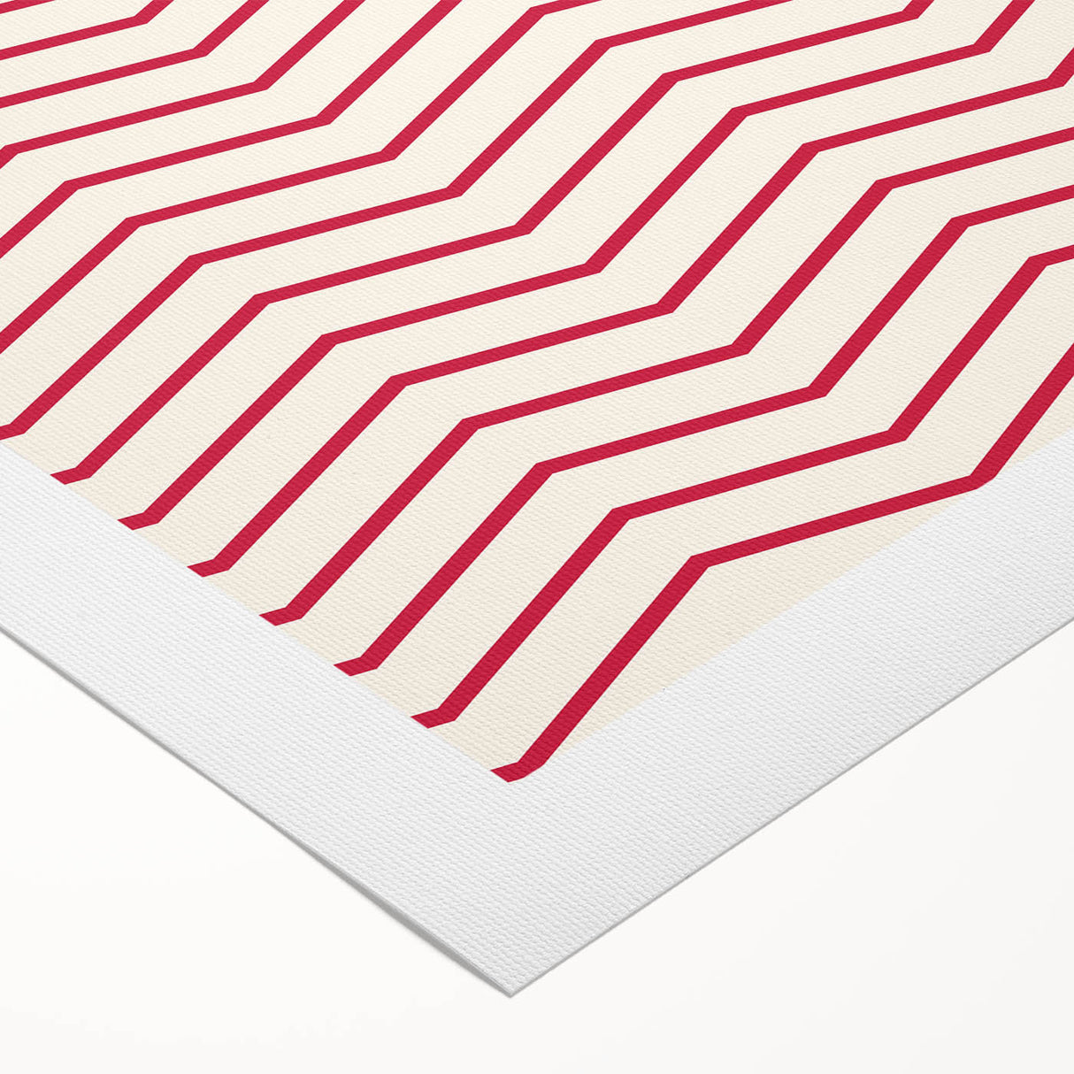 Bohemian Wall Art | Bauhaus Exhibition Berlin 1919 Boho Canvas | Zigzag Print