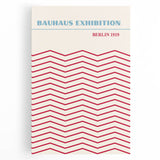Bohemian Wall Art | Bauhaus Exhibition Berlin 1919 Boho Canvas | Zigzag Print