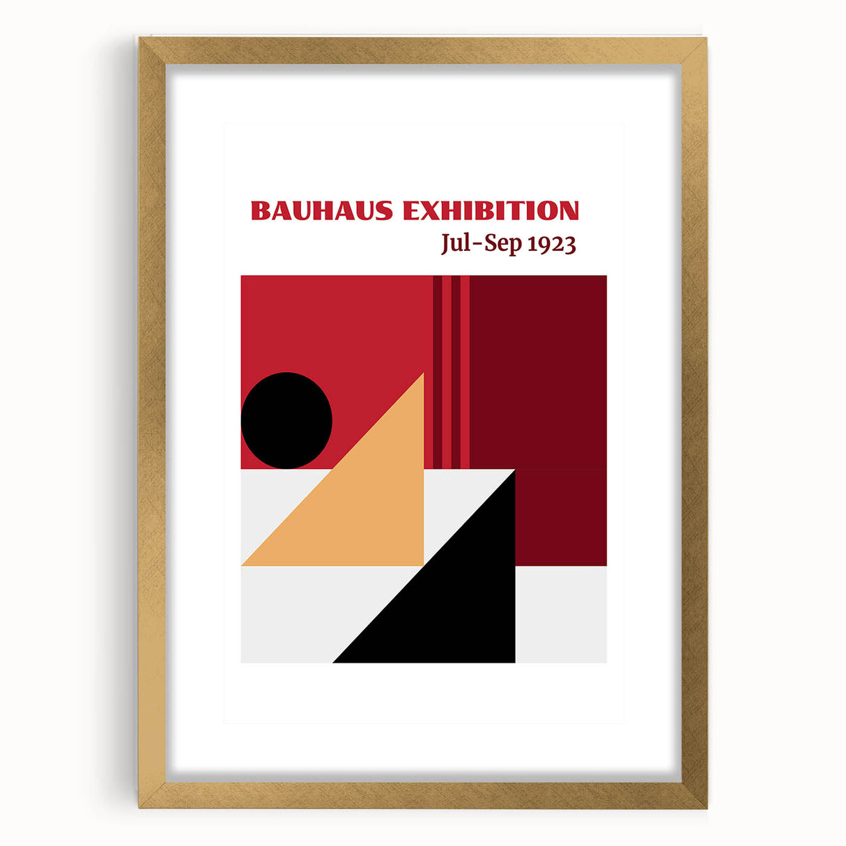 Bohemian Wall Art | Bauhaus Exhibition 1923 Boho Decor | Abstract Canvas