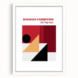 Bohemian Wall Art | Bauhaus Exhibition 1923 Boho Decor | Abstract Canvas