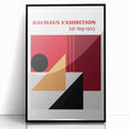 Bohemian Wall Art | Bauhaus Exhibition 1923 Boho Decor | Abstract Canvas