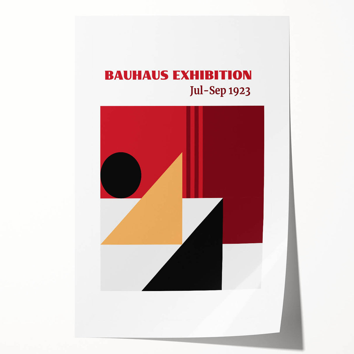 Bohemian Wall Art | Bauhaus Exhibition 1923 Boho Decor | Abstract Canvas
