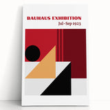Bohemian Wall Art | Bauhaus Exhibition 1923 Boho Decor | Abstract Canvas