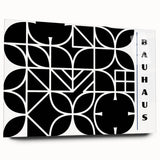 Bohemian Wall Art | Modern Monochrome Geometric Boho Canvas Print