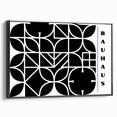 Bohemian Wall Art | Modern Monochrome Geometric Boho Canvas Print