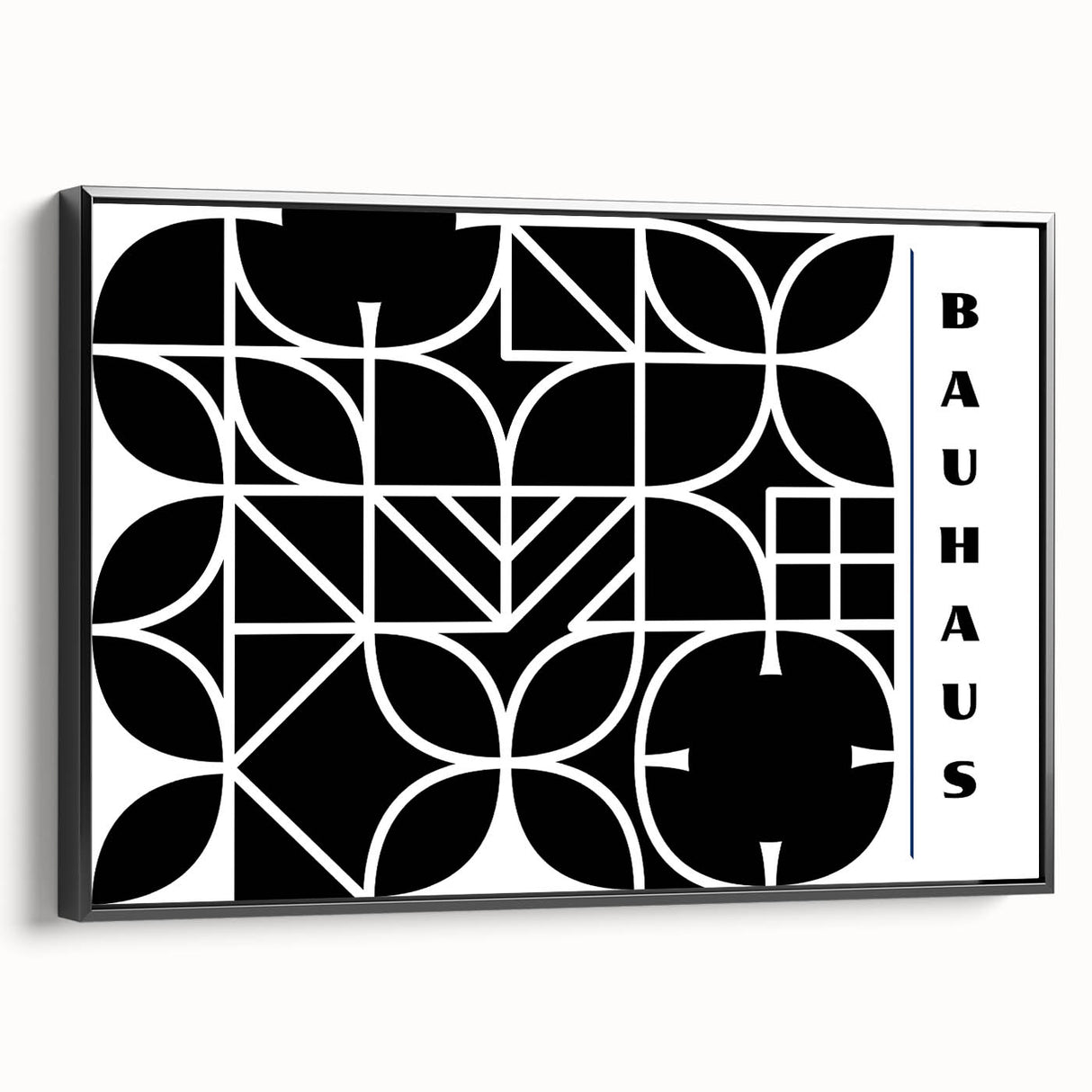 Bohemian Wall Art | Modern Monochrome Geometric Boho Canvas Print