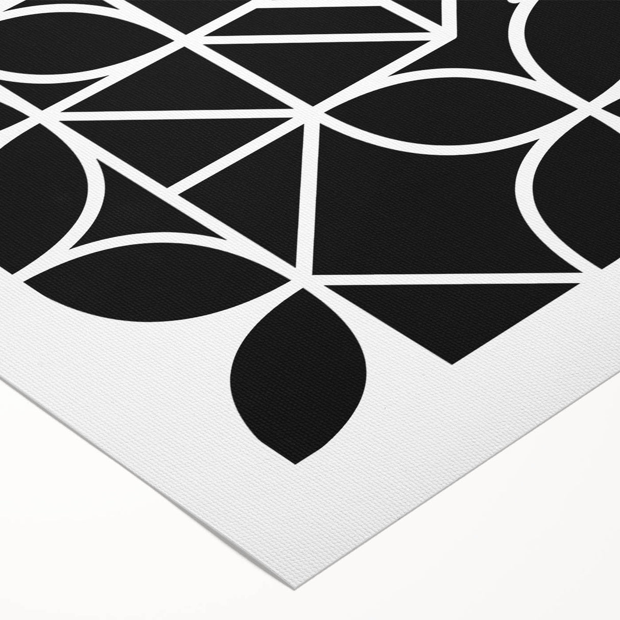 Bohemian Wall Art | Modern Monochrome Geometric Boho Canvas Print