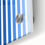 Bohemian Wall Art | Bauhaus Exhibition 1923 Boho Canvas | Blue Stripes