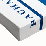 Bohemian Wall Art | Bauhaus Exhibition 1923 Boho Canvas | Blue Stripes