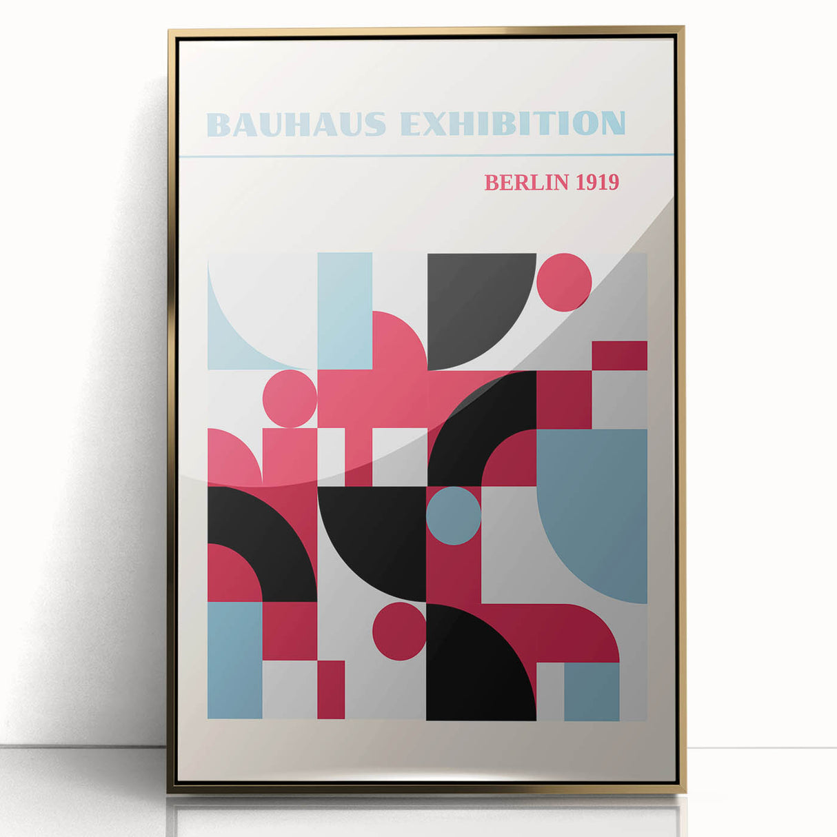 Bohemian Wall Art | Bauhaus Exhibition Berlin 1919 Boho Canvas | Abstract Print