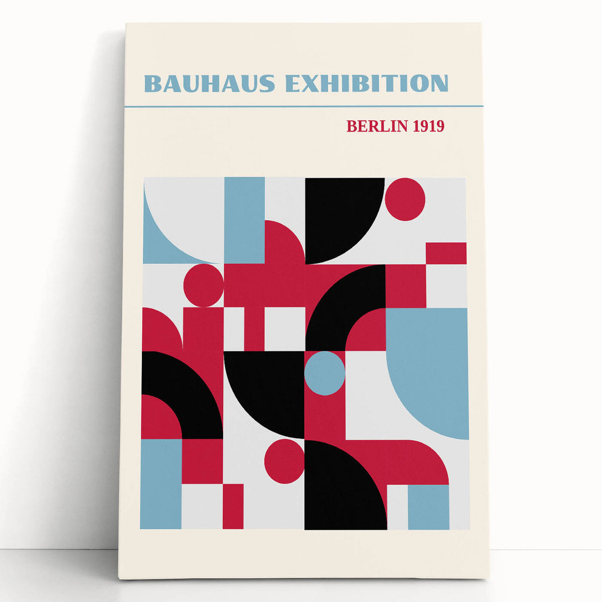 Bohemian Wall Art | Bauhaus Exhibition Berlin 1919 Boho Canvas | Abstract Print