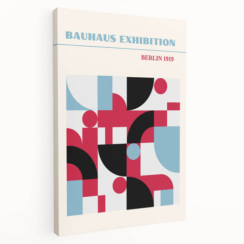 Bohemian Wall Art | Bauhaus Exhibition Berlin 1919 Boho Canvas | Abstract Print