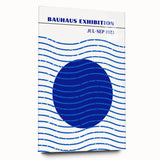 Bohemian Wall Art | Bauhaus Exhibition 1923 Boho Canvas | Blue Circle