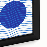 Bohemian Wall Art | Bauhaus Exhibition 1923 Boho Canvas | Blue Circle