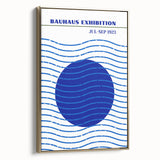 Bohemian Wall Art | Bauhaus Exhibition 1923 Boho Canvas | Blue Circle