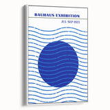 Bohemian Wall Art | Bauhaus Exhibition 1923 Boho Canvas | Blue Circle